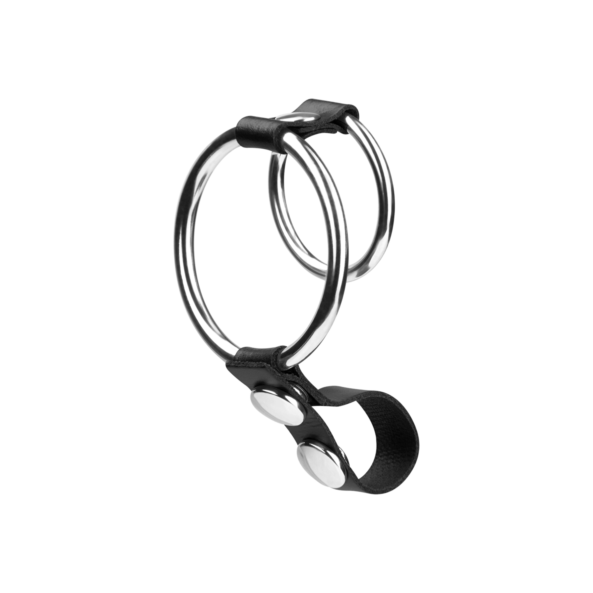 manchette-pour-pénis-et-testicules-3-5-&-5-cm-Argent-Noir-2