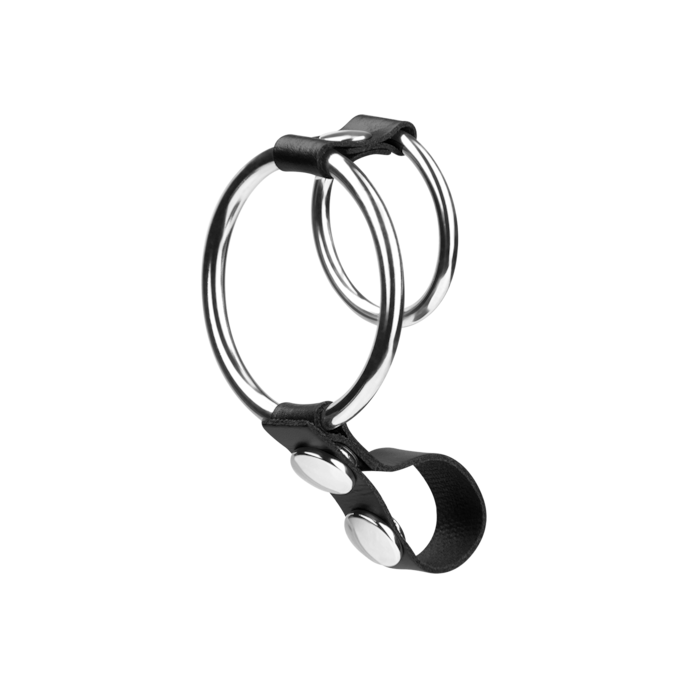 manchette-pour-pénis-et-testicules-3-5-&-5-cm-Argent-Noir-2