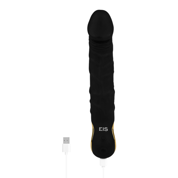 elegante-natuurlijke-vibrator-van-siliconen-22-cm-Goud-Zwart-5