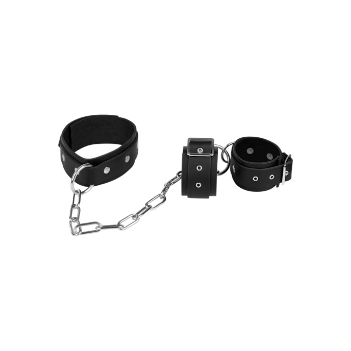 fesseln-mit-verbindungskette-Schwarz-Silber-4