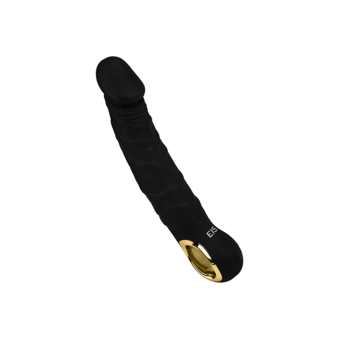 elegante-natuurlijke-vibrator-van-siliconen-22-cm-Goud-Zwart-1