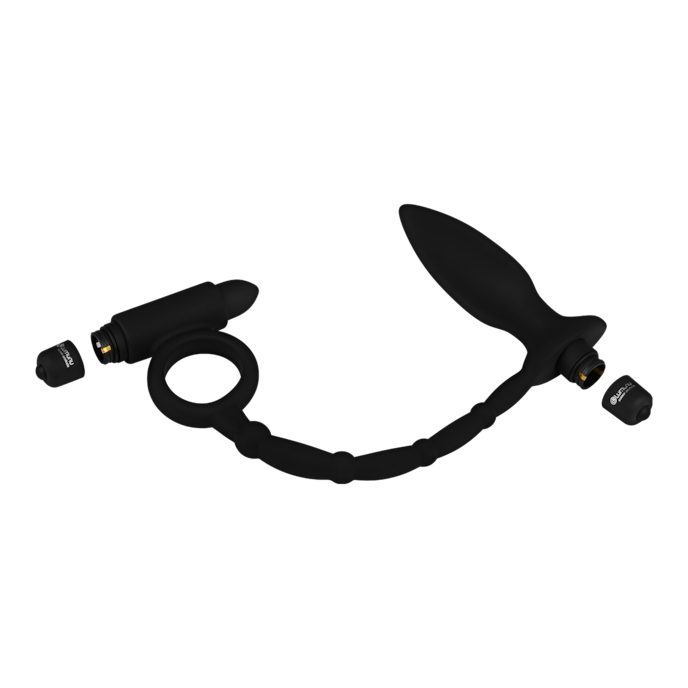 deluxe-lumunu-anaalplug-&-penisring---anaalgel-25-cm-Zwart-7