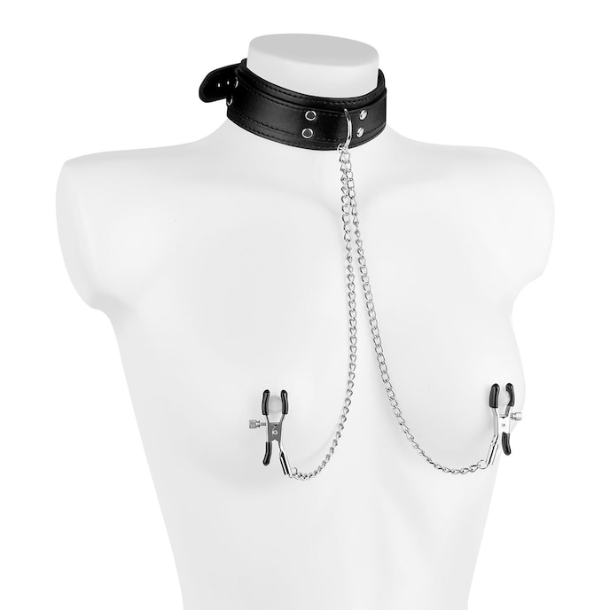 collier-avec-pinces-à-tétons-Noir-2