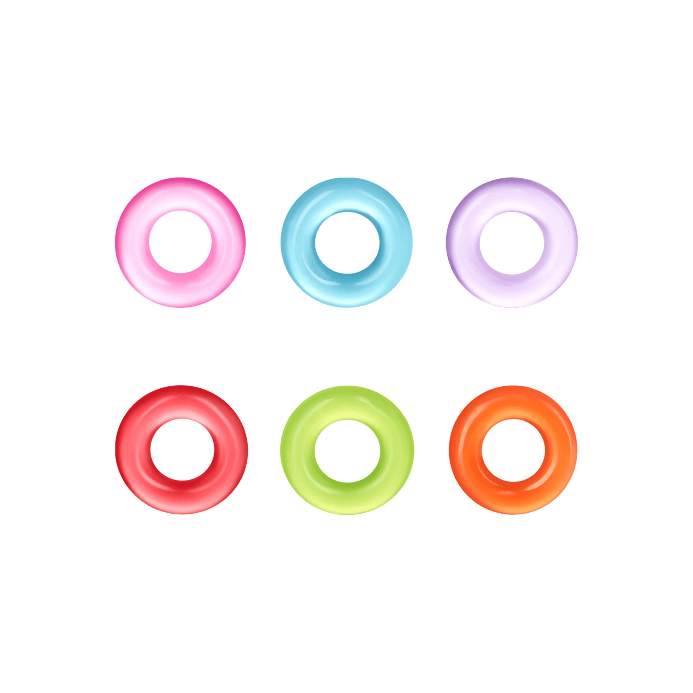 king-of-the-ring-6-pièces-1-6---3-6-cm-Bleu-Orange-Rose-Rouge-Vert-Violet-3