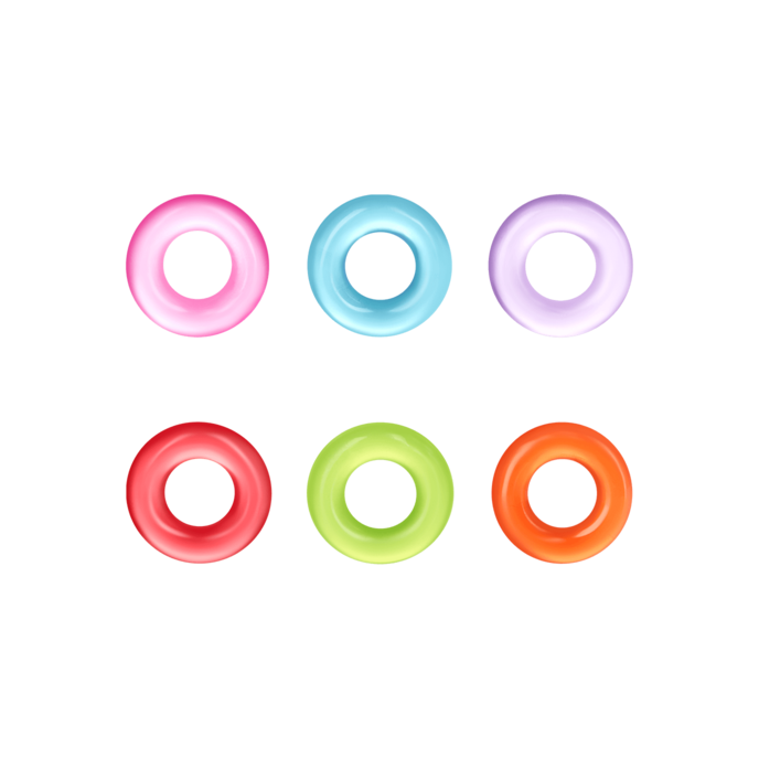 king-of-the-ring-6-pièces-1-6---3-6-cm-Bleu-Orange-Rose-Rouge-Vert-Violet-3