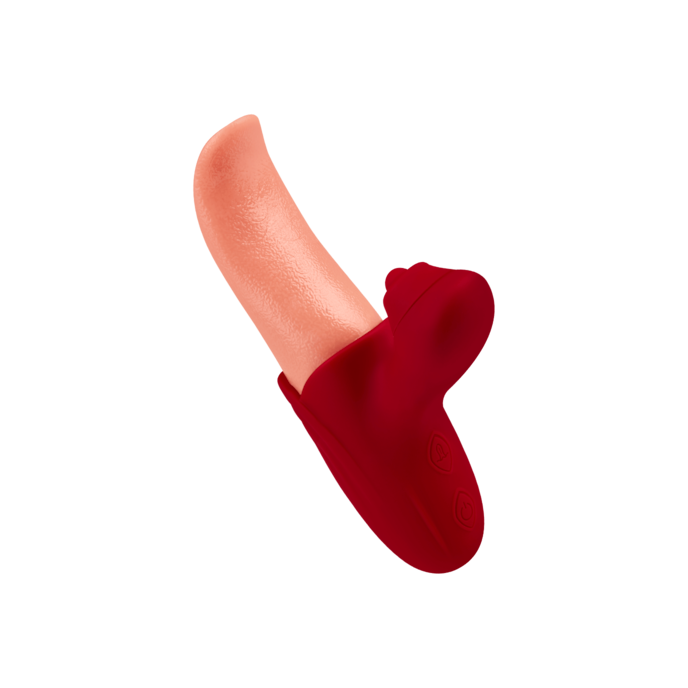 vibromasseur-rabbit-en-forme-de-langue-15-5-cm-Naturel clair-Rouge-1