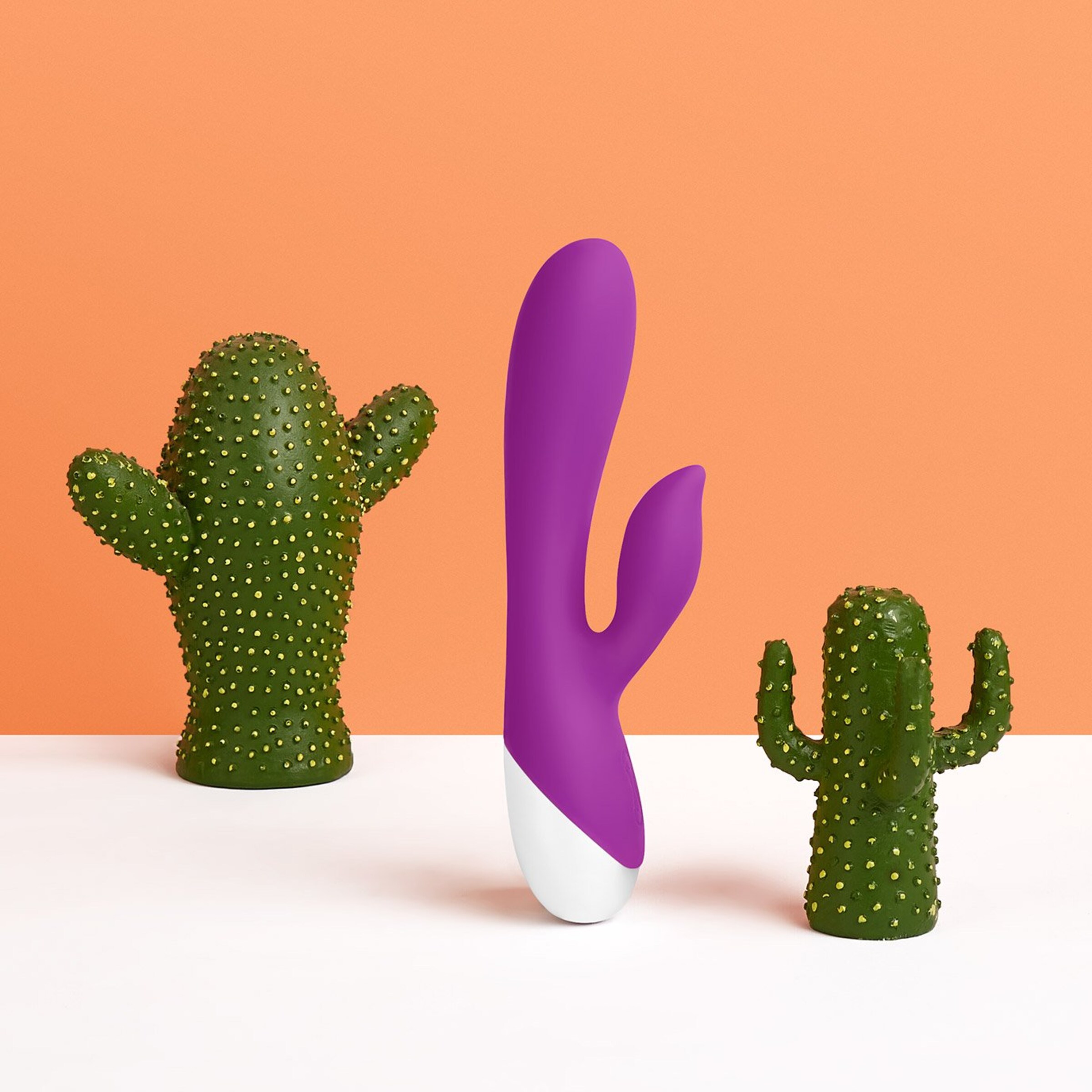 siliconen[nbhy]rabbitvibrator-19-5-cm-Violet-Wit-2