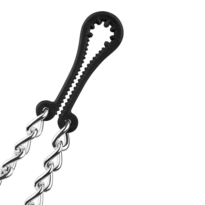 tepelklemmen-met-dubbele-ketting-Schwarz-Silber-5