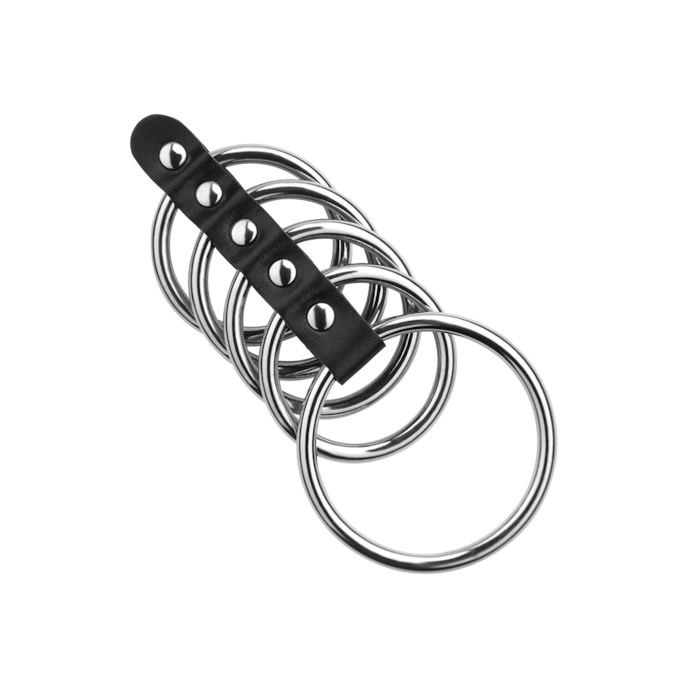 manchette-pénienne-avec-5-anneaux-4---5-5-cm-Argent-Noir-1