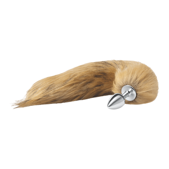 furry-tails---14-fox-tail-35-6-cm-Bruin-Zilver-2
