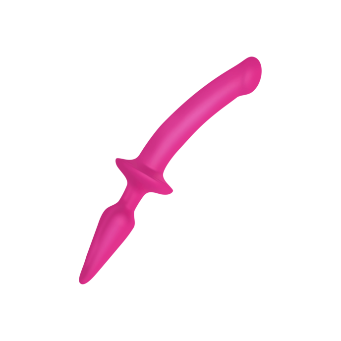2-in-1-dildo-&-buttplug---maat-s-25-cm-Wit-1