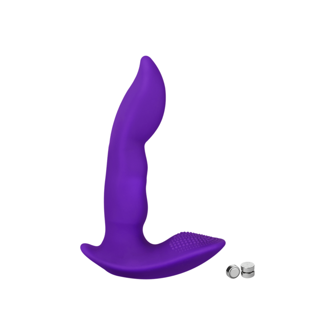anale-vibrator-van-siliconen-12-cm-Zilver-1