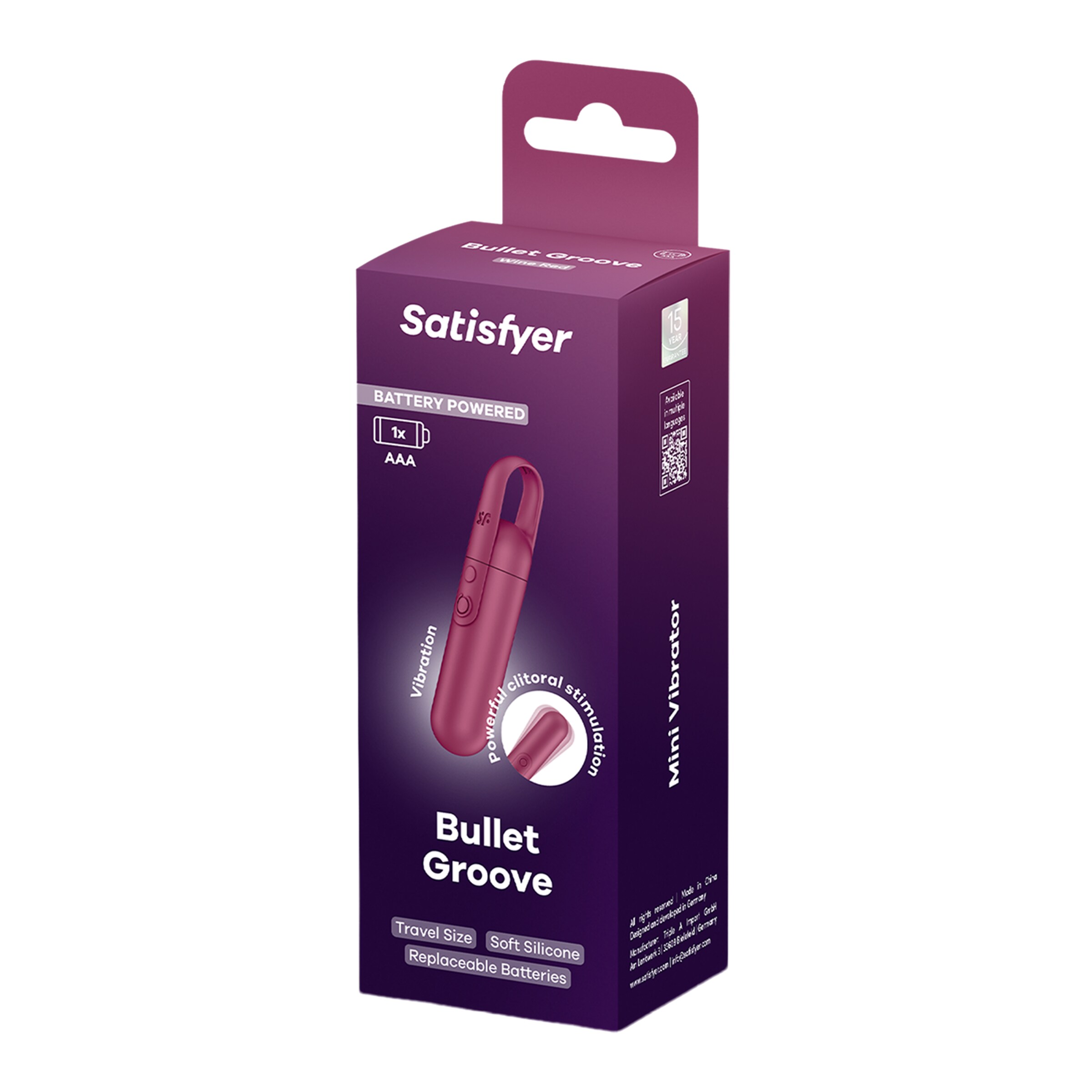 minivibrator Satisfyer 'Bullet Groove' - op batterij, 10 cm rood  online  kopen