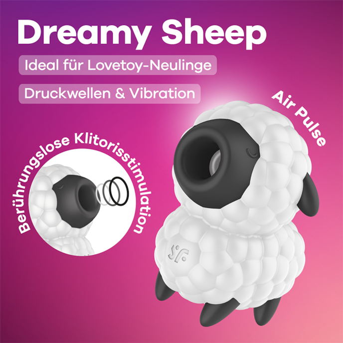 Druckwellenvibrator Satisfyer 'Dreamy Sheep', 9 cm schwarz online kaufen Druckwellenvibrator Satisfyer 'Dreamy Sheep', 9 cm schwarz online kaufen