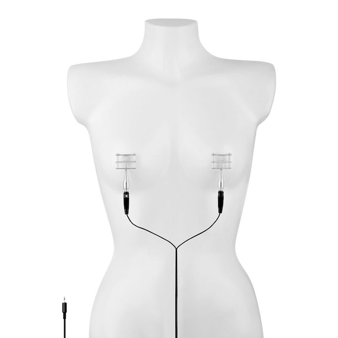 pinces-pour-électrostimulation-Argent-Noir-1