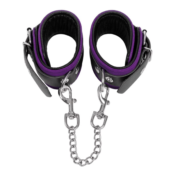 menottes-de-chevilles-avec-chaîne-dattache-Argent-Noir-Violet-2