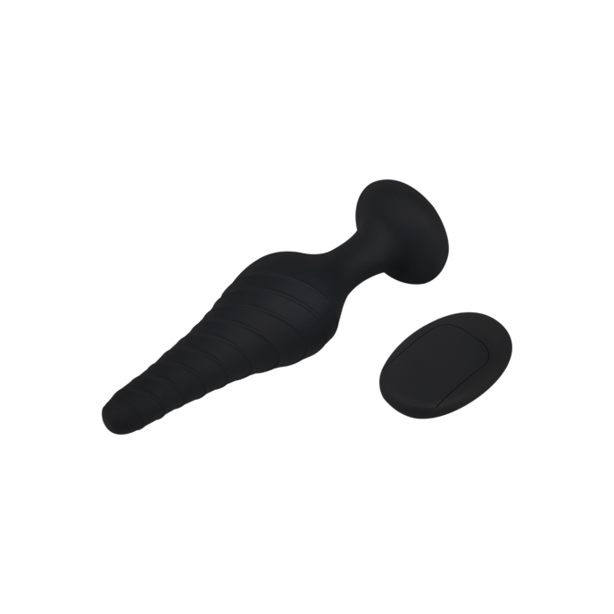 vibromasseur-anal-luxueux-15-cm-Noir-Or rose-5