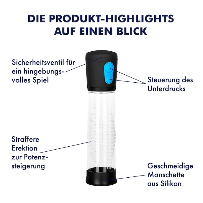 Elektrische Penispumpe, 29 cm transparent online kaufen Elektrische Penispumpe, 29 cm transparent online kaufen