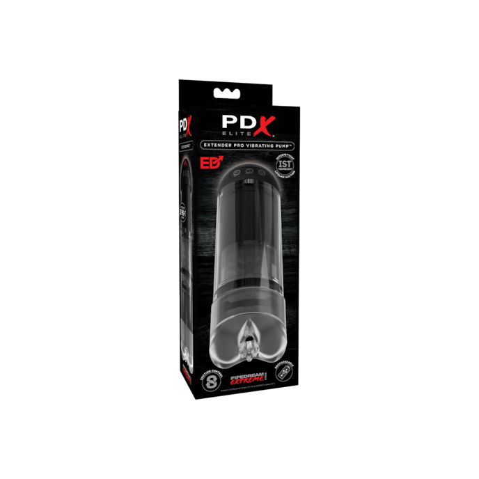 extender-vibrating-penis-pump-9-cm-Schwarz-Transparent-5