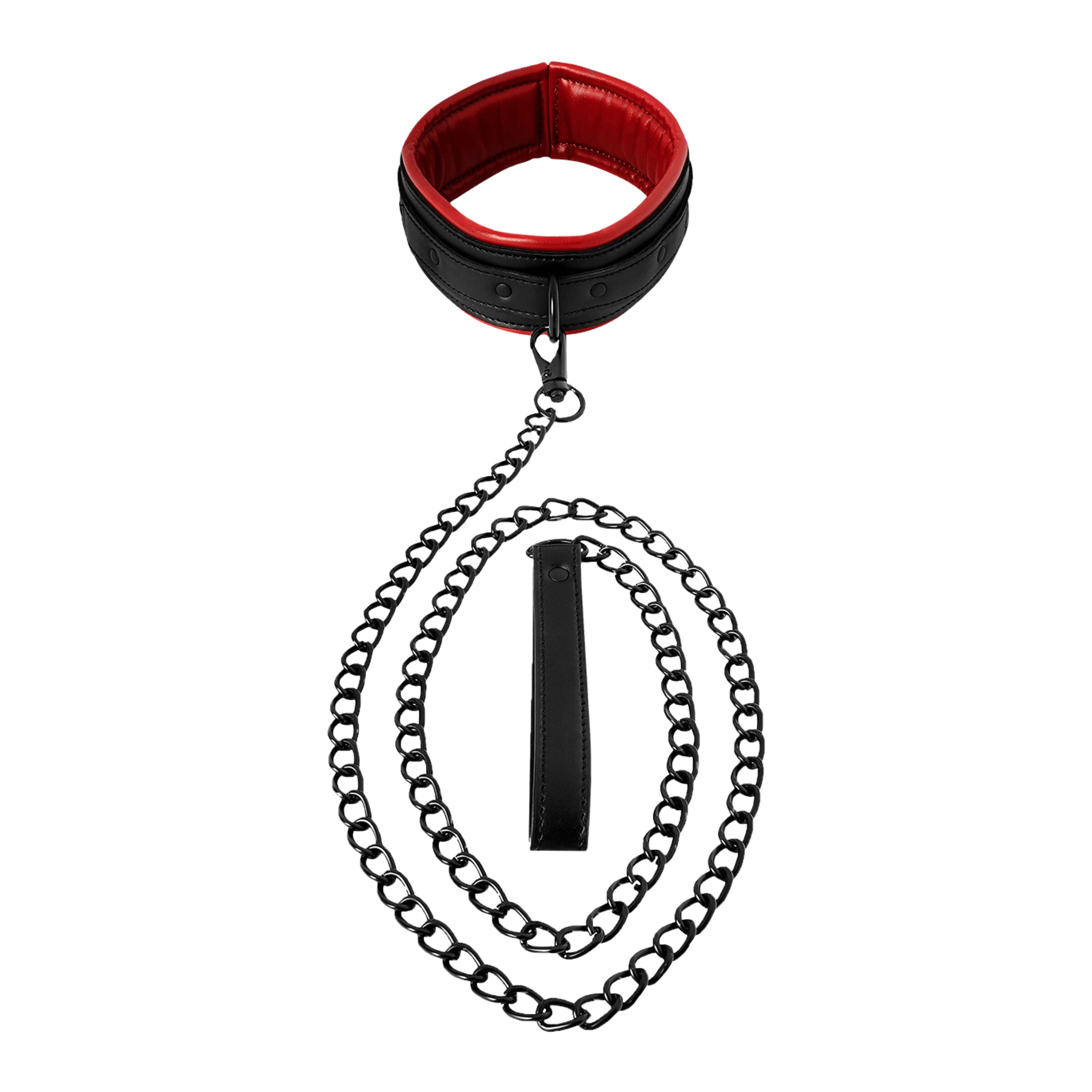 saffron---leash-&-collar-Noir-Rouge-2