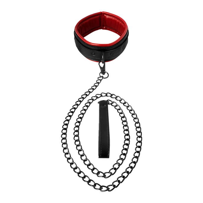 saffron---leash-&-collar-Rood-Zwart-2