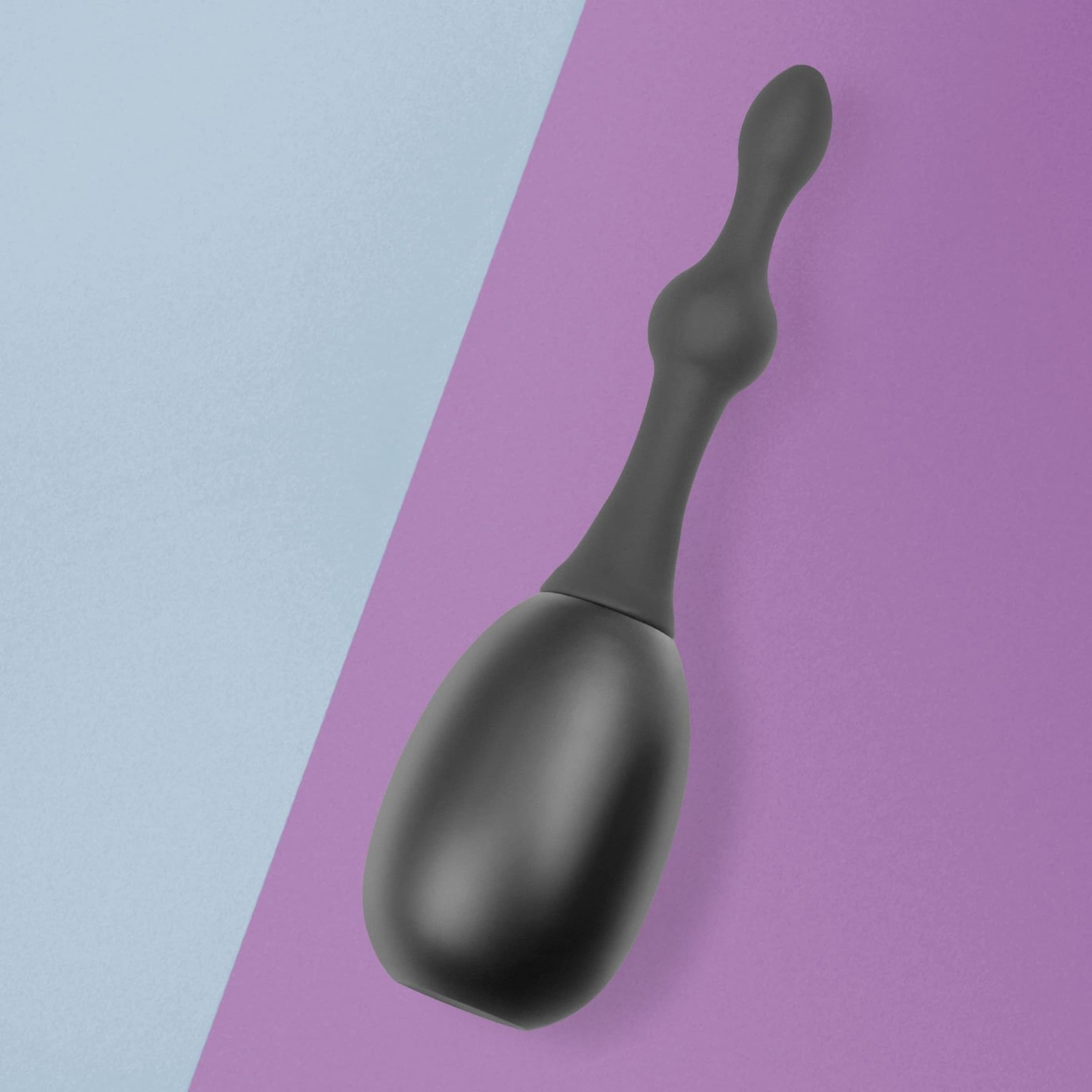 anale-douche-met-dildosegmenten-van-siliconen-23-cm-Zwart-2