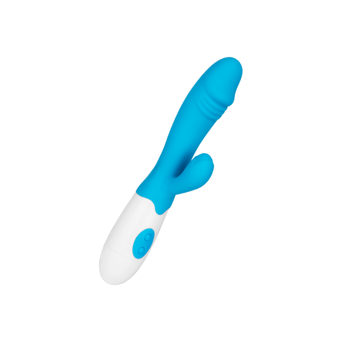 rabbit-puissant-en-silicone-avec-gland-stylisé-19-cm-Blanc-Bleu clair-1
