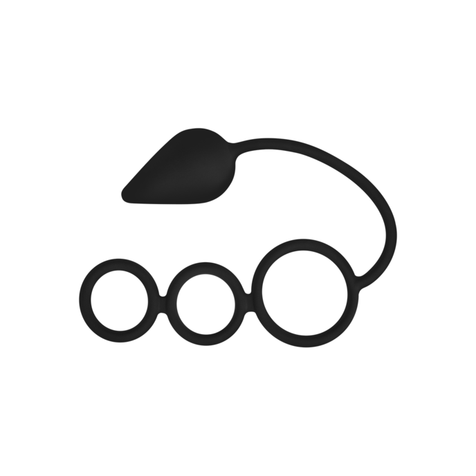 Penisring mit Analplug, 3-4,6 cm schwarz online kaufen Penisring mit Analplug, 3-4,6 cm schwarz online kaufen