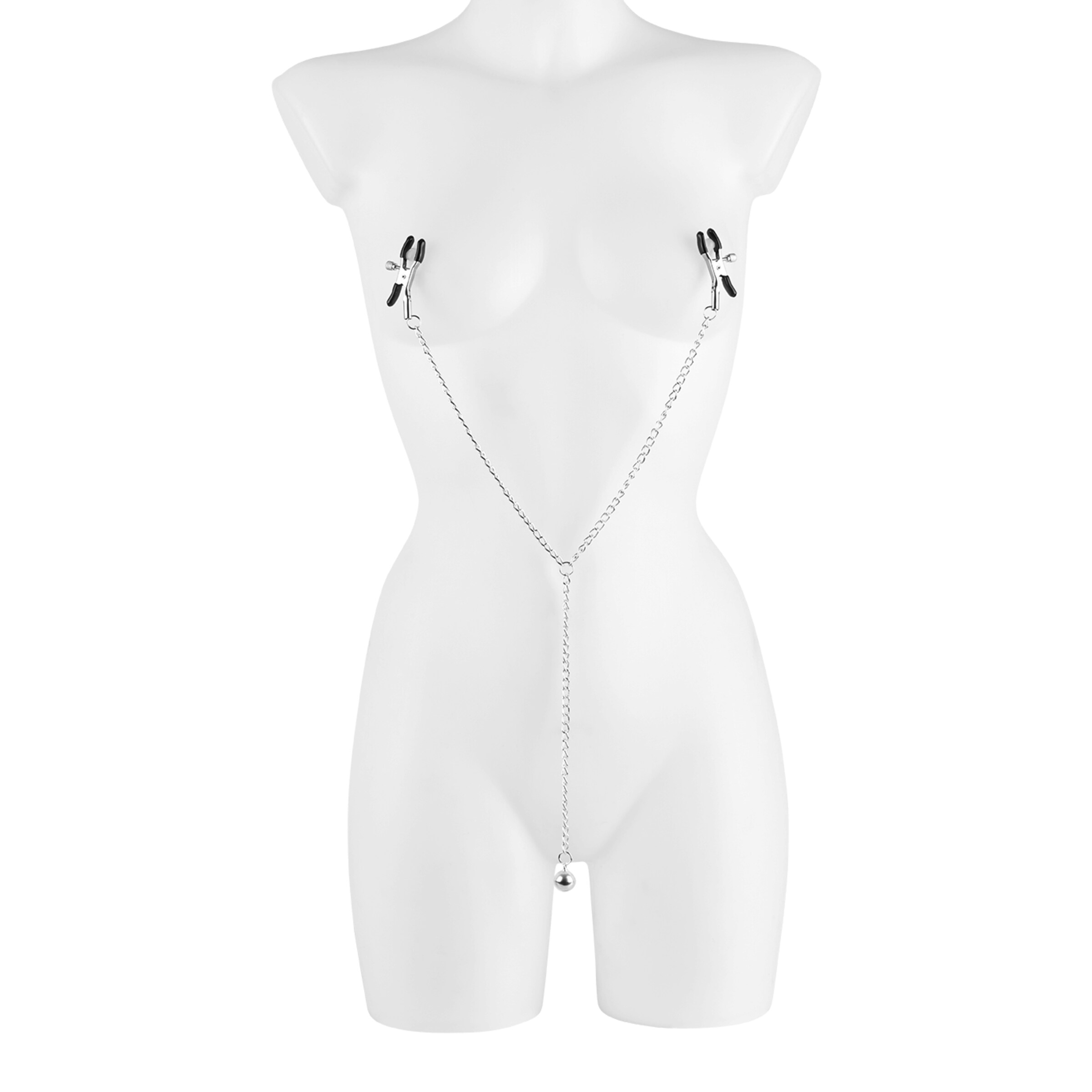 pinces-à-tétons-avec-chaîne-à-clochettes-Argent-3