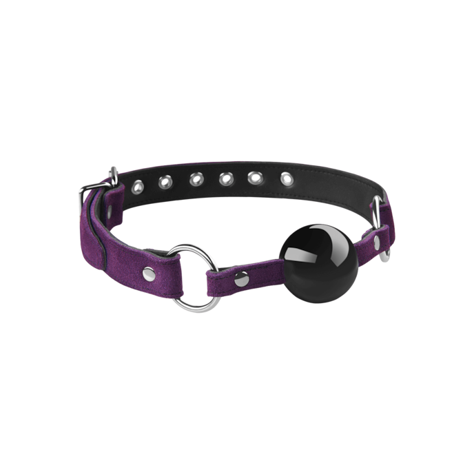 gag-met-leren-riem-Lila-Schwarz-1