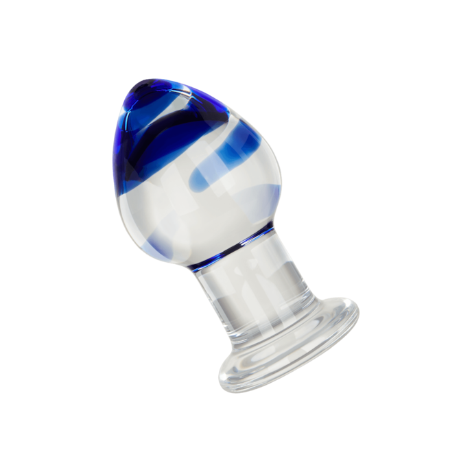 gode-anal-en-forme-de-goutte-9-cm-Bleu-Transparent-1