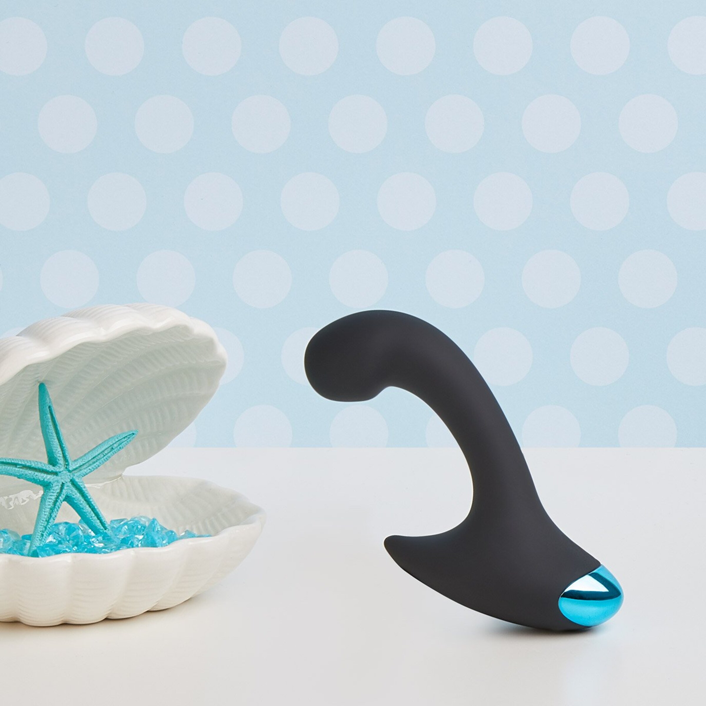 luxe-prostaatvibrator-13-cm-Turkoois-Zwart-2