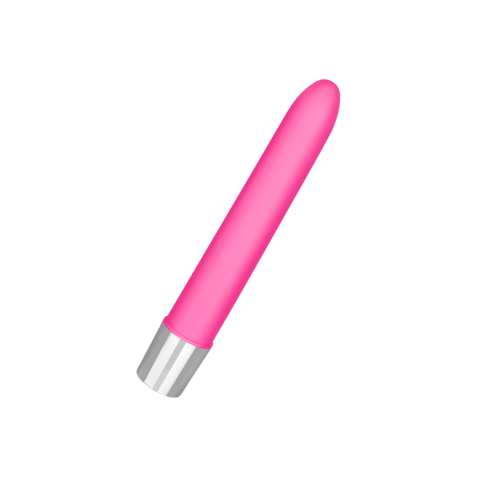 vibromasseur-élégant-18-5-cm-Argent-Rose néon-1