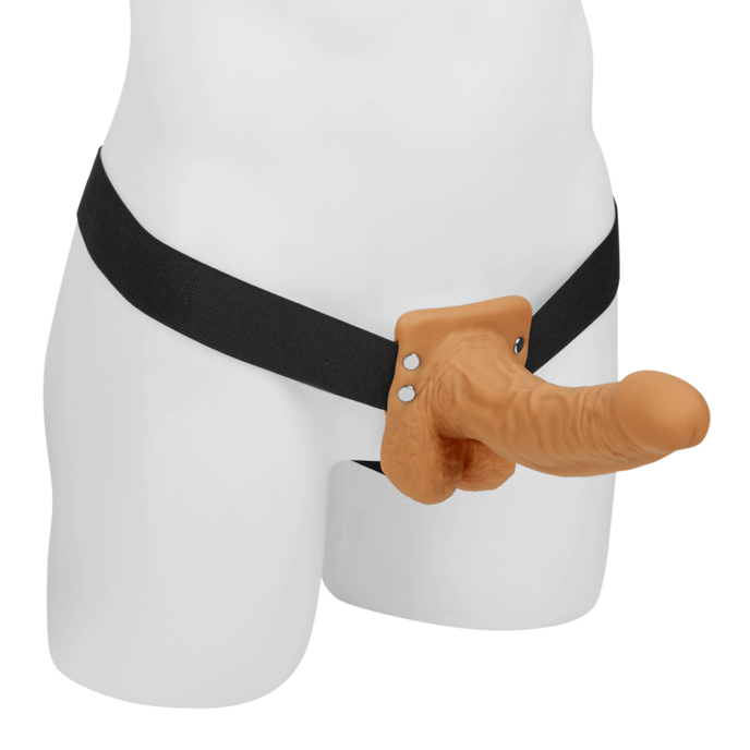 hollow-strap-on-with-balls-21-cm-Natur-hell-Schwarz-1