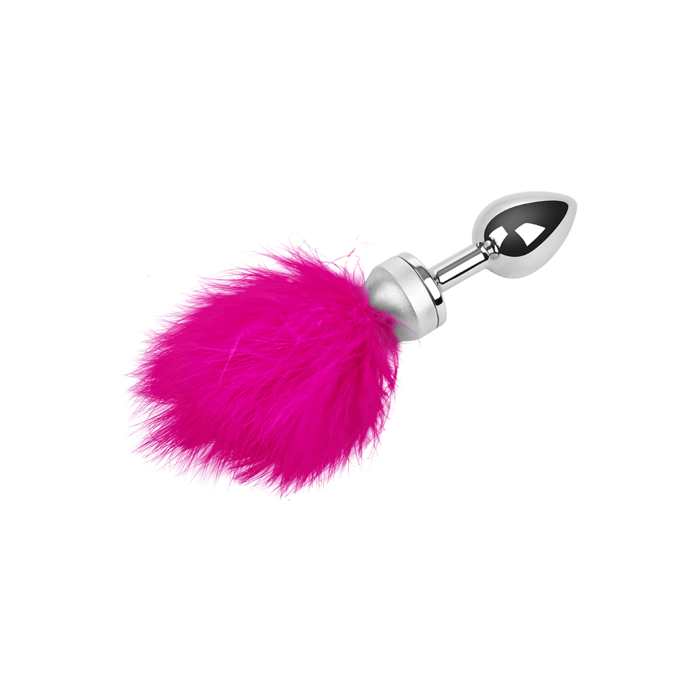 dildo-en-acier-inoxydable-avec-plumes-argenté-18-cm-Argent-Rose-3