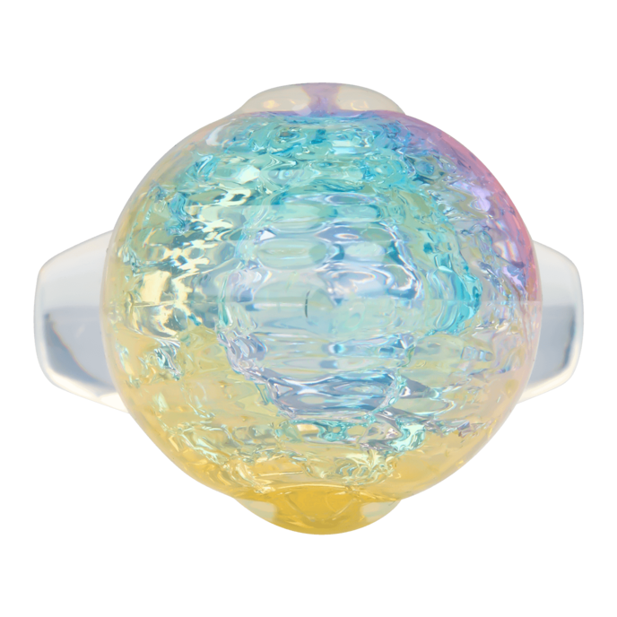 schimmernder-analplug-aus-silikon;-9-5-cm-Bunt-Transparent-3