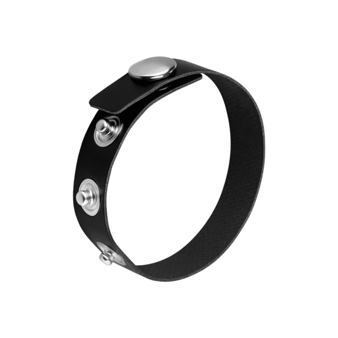 sangle-en-cuir-pour-pénis-avec-boutons-pression-Noir-1