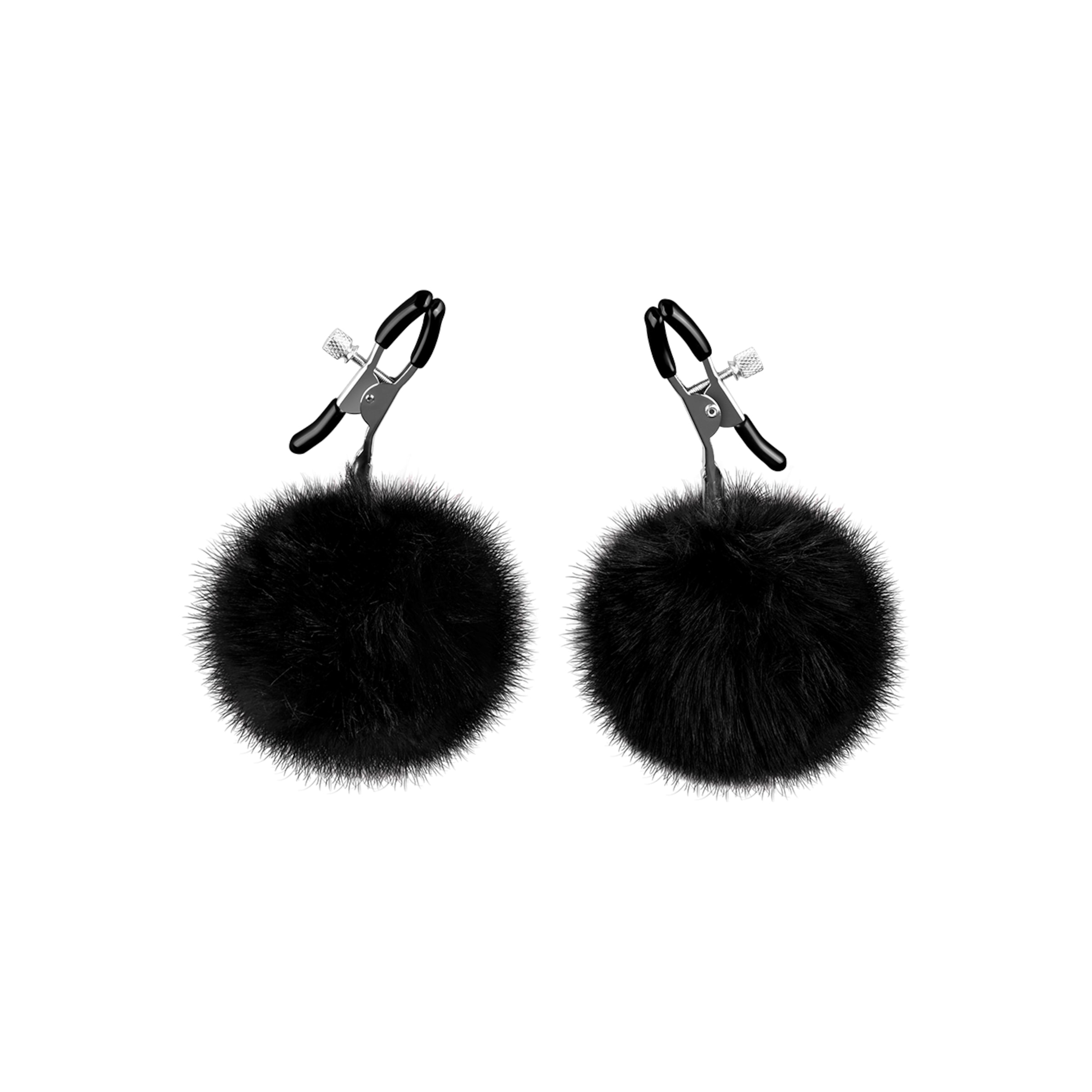 fur-ball-nipple-clams-Zilver-Zwart-2