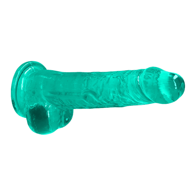 crystal-clear---dildo-with-balls-21-cm-Turkoois-3