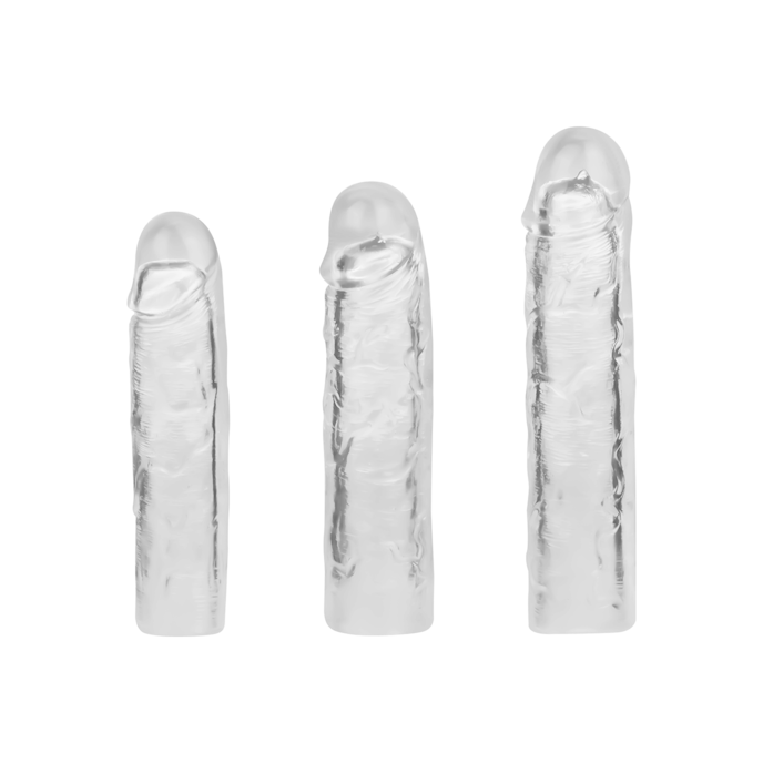 Geaderte Penishlle, 3 Stck, 16 - 19 cm transparent online kaufen Geaderte Penishlle, 3 Stck, 16 - 19 cm transparent online kaufen