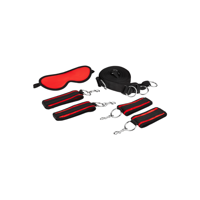 gevoerde-bondageset-6-delen-Rood-Zwart-1