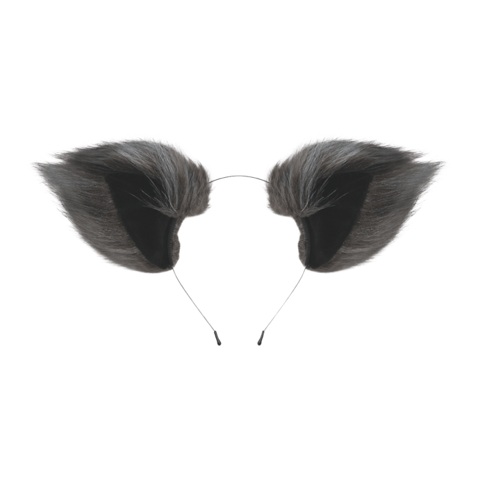 furry-tailes---foxtail-furry-set-40-cm-Grijs-Schwarz-3