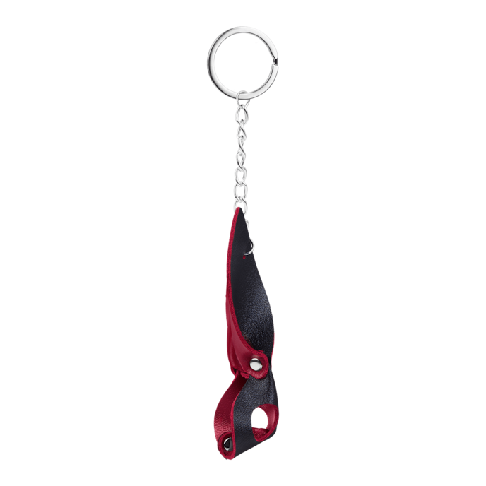 sleutelhanger-in-bdsm-maskerdesign-Rood-Zwart-2