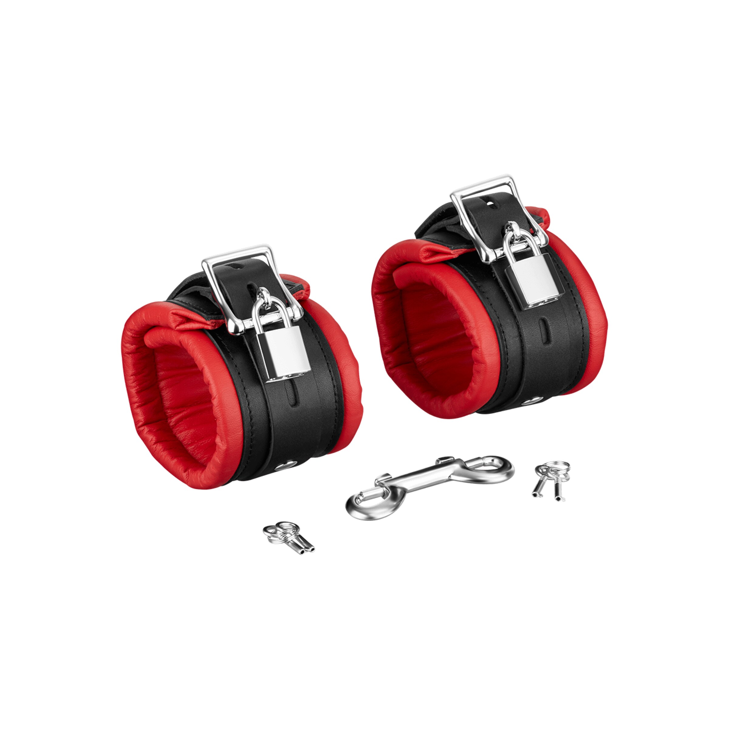 menottes-de-cheville-verrouillables-et-rembourrées-Noir-Rouge-3