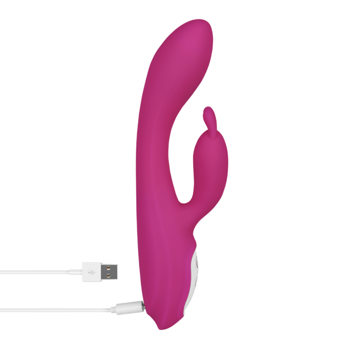 rabbit-avec-fonction-chauffante-22-cm-Blanc-Rose néon-5