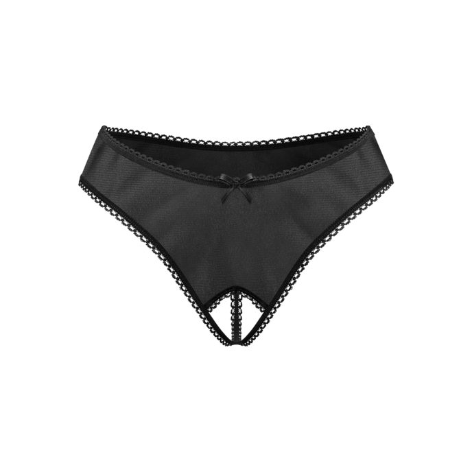 ouvert-string-élégant-avec-coutures-décoratives-Noir-1