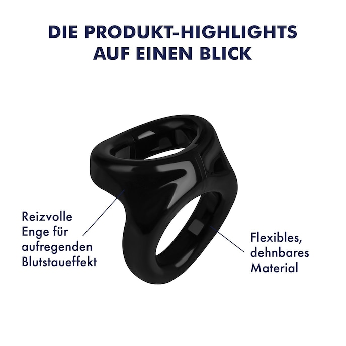 Penis- und Hodenring, 3 - 5 cm schwarz online kaufen Penis- und Hodenring, 3 - 5 cm schwarz online kaufen