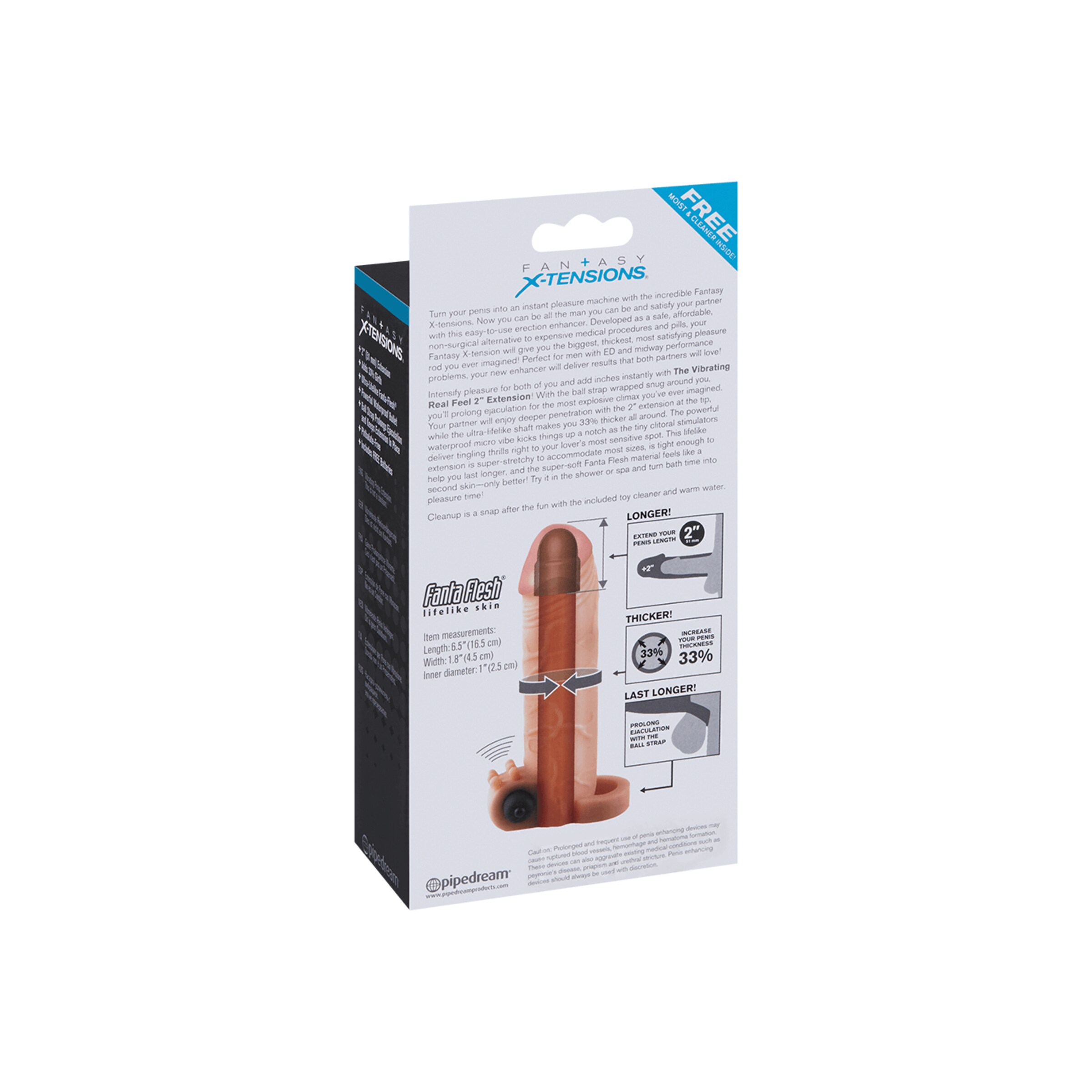 vibrating-real-feel-2-inch-extension-16-5-cm-Naturel clair-Noir-8