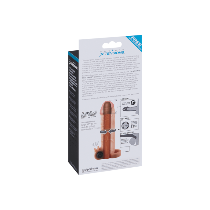 vibrating-real-feel-2-inch-extension-16-5-cm-Naturel clair-Noir-8