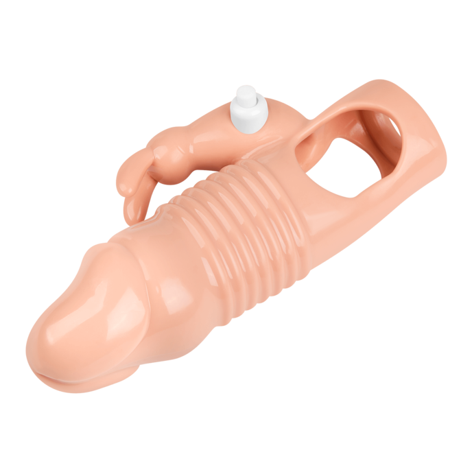 penissleeve-met-konijnenclitorisstimulator-15-5-cm-Natuurlijk licht-6